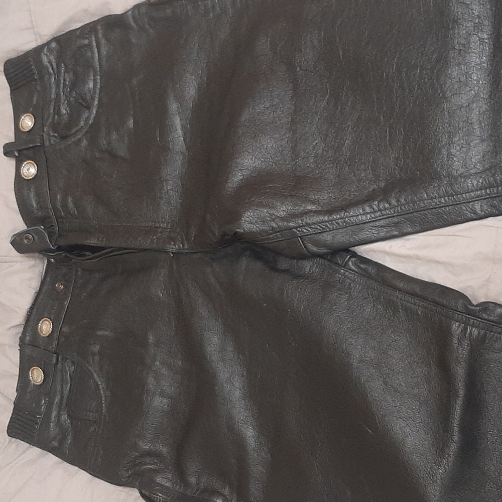 Xelement Leather Motorcycle Pants